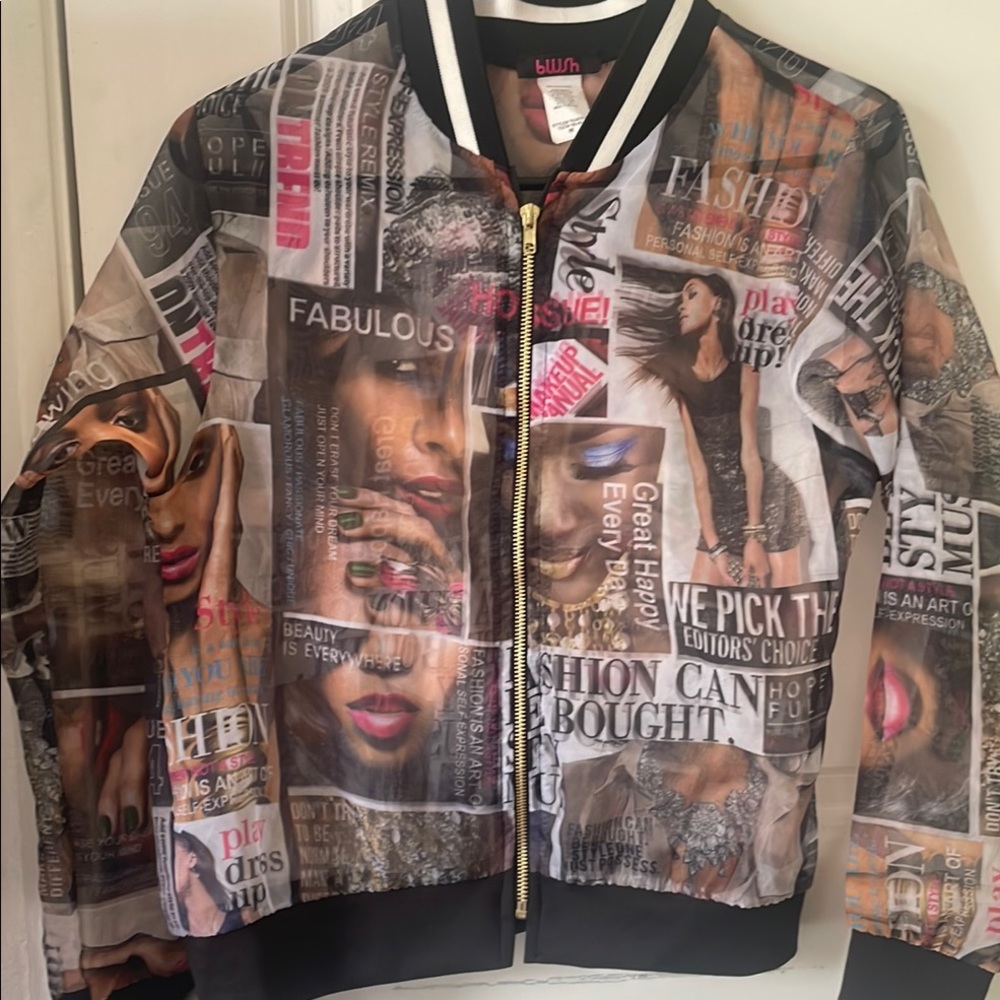 Trendy Graphic Print Women's Jacket